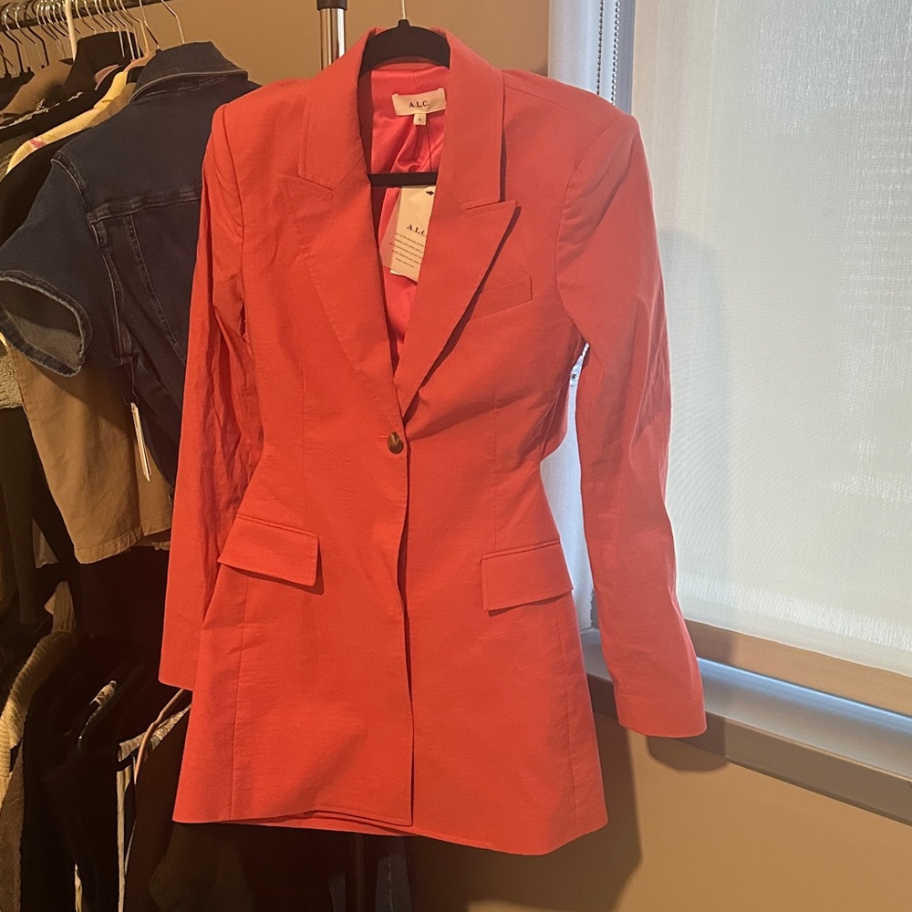 A.L.C. Coral Single-Button Tailored Blazer